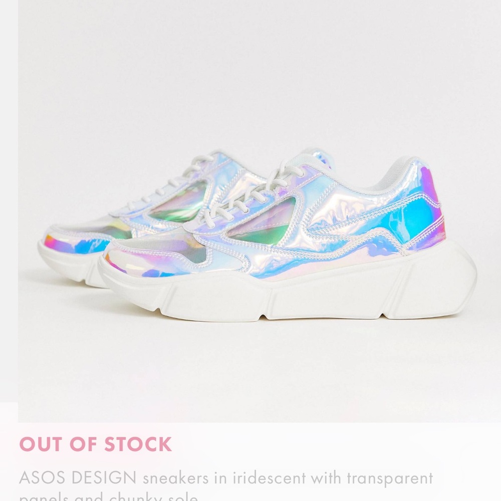 Iridescent Mens Sneakers ASOS